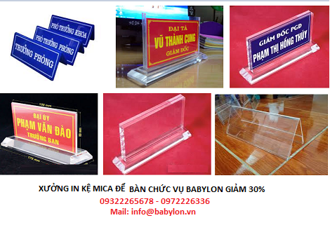 Kệ menu mica A4 để bàn tại Tp HCM