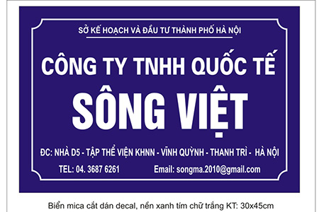 LÀM BẢNG TÊN CÔNG TY 