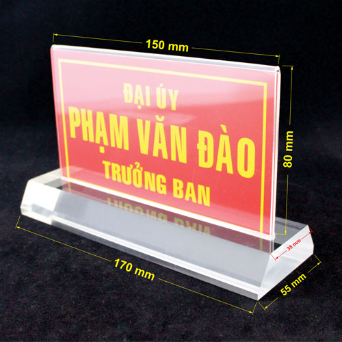 bang ten chuc danh de ban mica