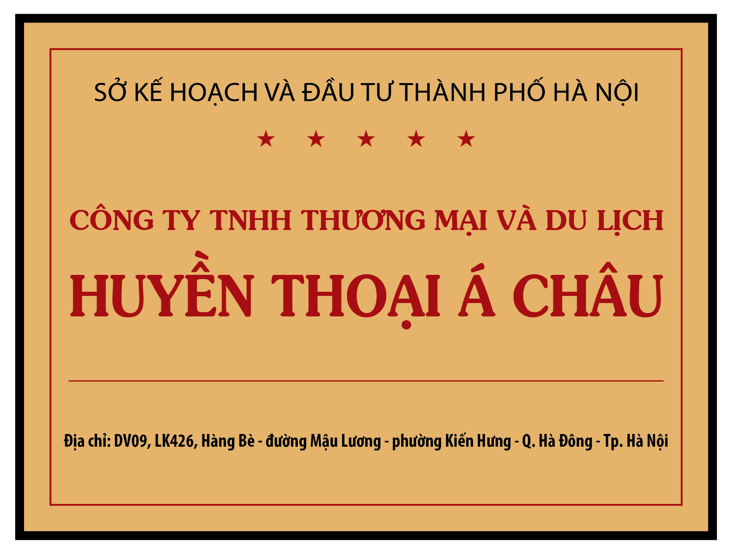 bảng tên công ty quận bắc từ liêm