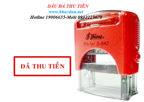 dấu đã thu tiền