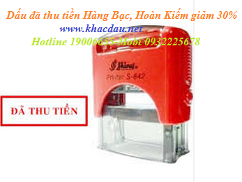 dấu đã thu tiền Hàng Bạc