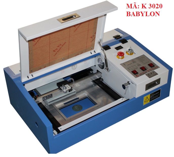 máy khắc dấu laser trên cao su Babylon