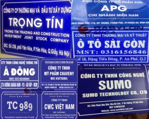 Làm biển công ty Mica tại Quận Cầu Giấy